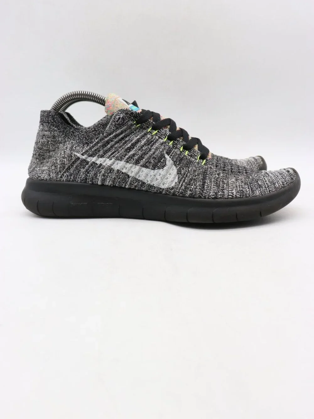 Nike Free RN Flyknit Men's Size 11 Gray Black Sneaker Running Shoes 831069-004